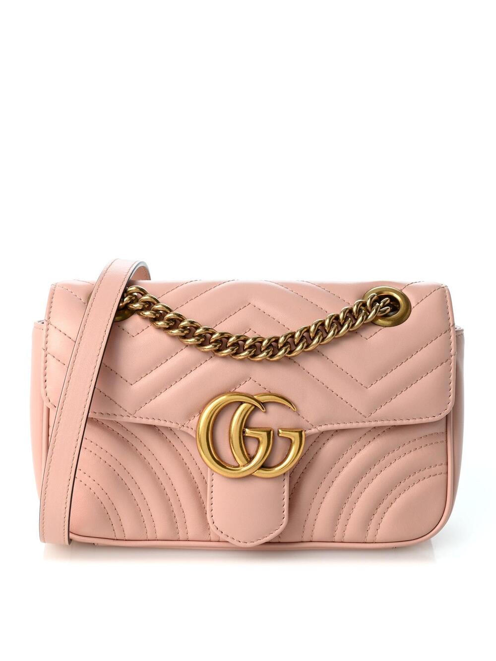 Gucci Calfskin Matelasse Mini Gg #347465G10B